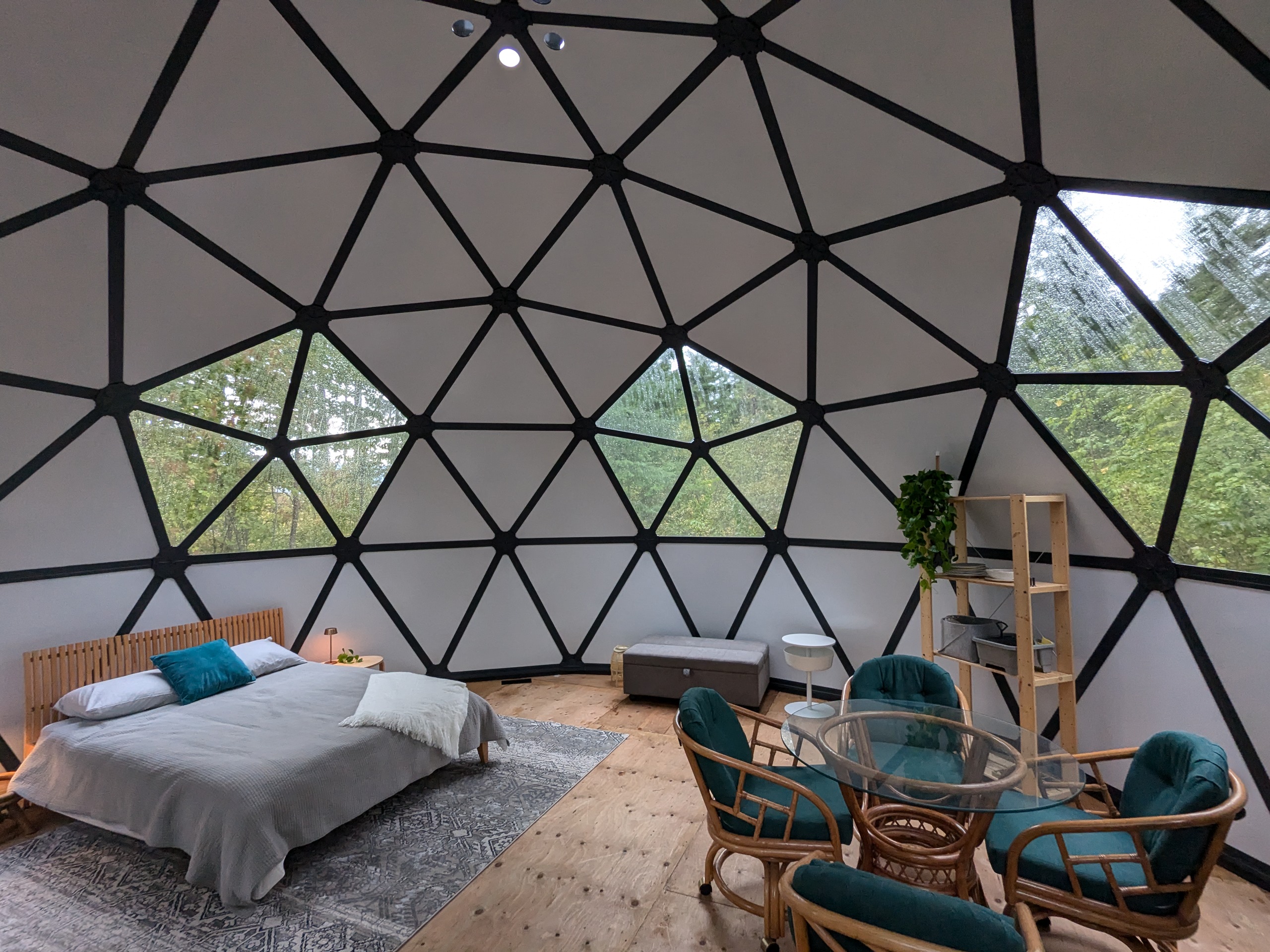 Interior view of the dome facing north